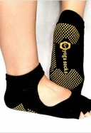 yoga pilates barre grip socks half toe ankle socks