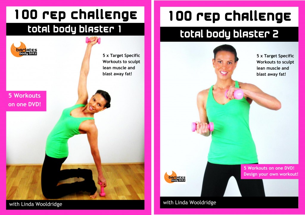 100 Rep Challenge Total Body Blast 1 & 2 DVDs